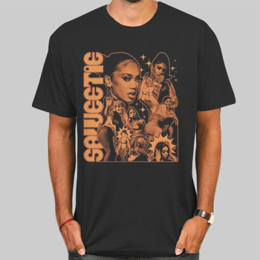 Potrait Saweetie Rap Vintage T Shirts