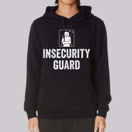 Black Hoodie Classic Graphic Guard Insecurity