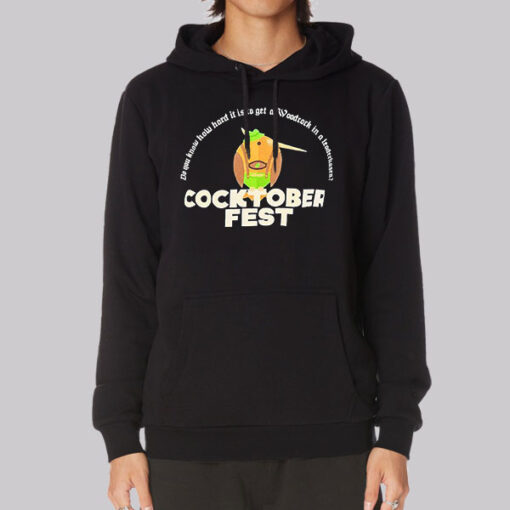 Black Hoodie Get a Woodkock Fest Cocktober
