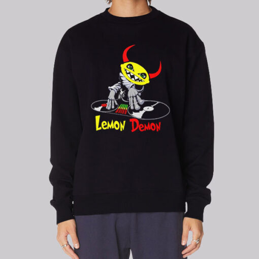 Black Sweatshirt Lets Party Inspired Lemon Demon