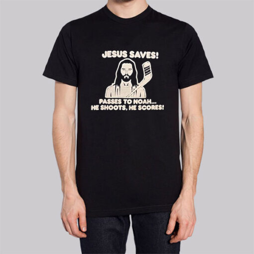 Passes to Noah Jesus Saves Hockey Shirt