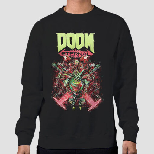 Sweatshirt Black Classic Monster Doom Eternal