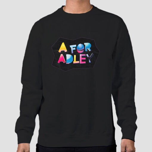 Sweatshirt Black Fan Art Text a for Adley Merch