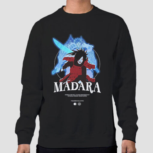 Sweatshirt Black Vintage Anime Uciha Madara