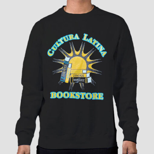 Sweatshirt Black Vintage Bookstore Culture Latina