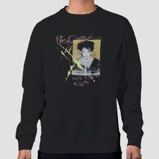 Sweatshirt Black Vintage Kiss Me Tour the Cure