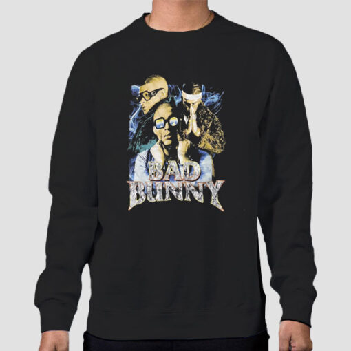 Sweatshirt Black Vintage Puerto Rican Rap Bad Bunny