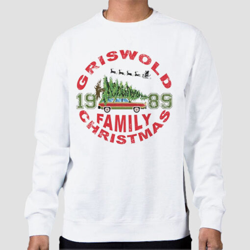 Sweatshirt White Family 1989 Griswold Christmas