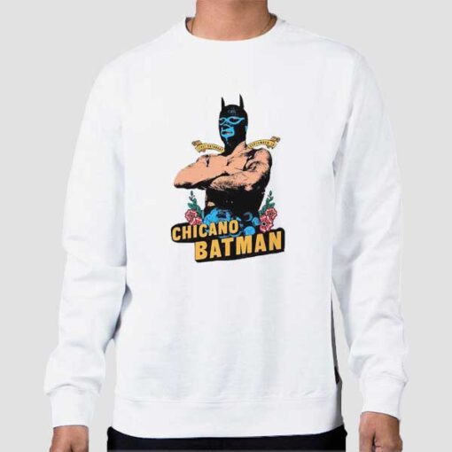 Sweatshirt White Funny Jokes Chicano Batman Merch