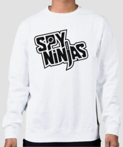 Sweatshirt White Inspired Logo Spy Ninja