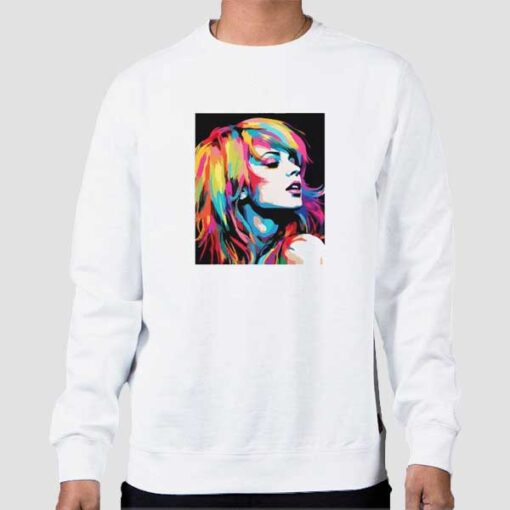 Sweatshirt White Pop Art Riot Paramore