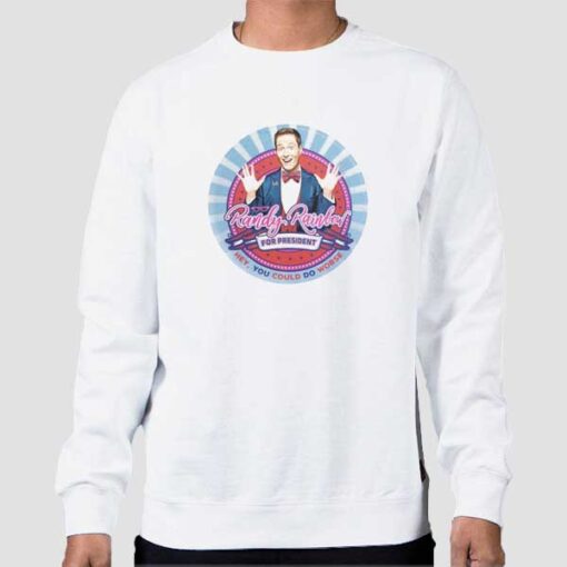 Sweatshirt White Poster for President Randy Rainbow Merch