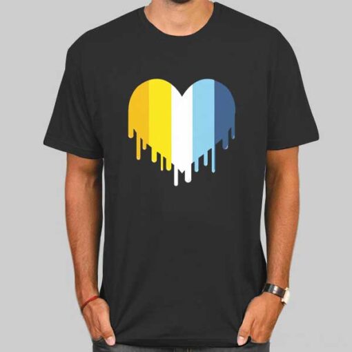Dripping Heart Aroace Pride T Shirt