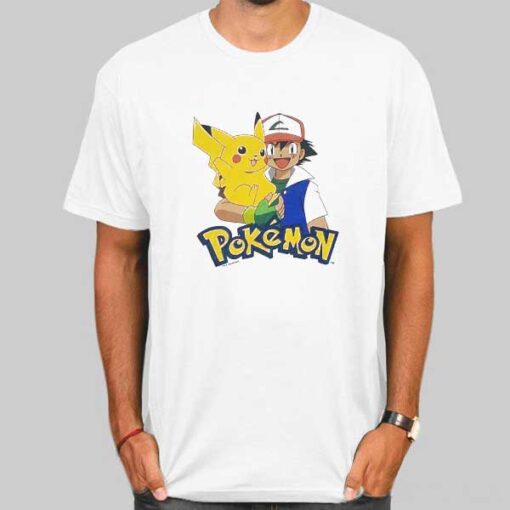 Ash Ketchum and Pokemon T Shirt Vintage