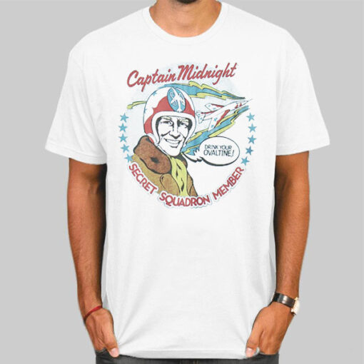 Drink Your Ovaltine Inspired Captain Shirt