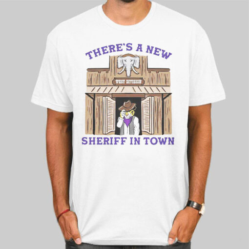 T Shirt White Tiger There's a New Sheriff