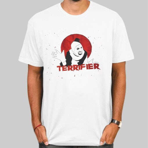 T Shirt White Vintage Horror Clown Terrifier
