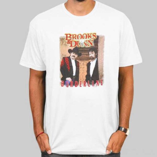 Vtg Album Borderline Brooks and Dunn Shirt