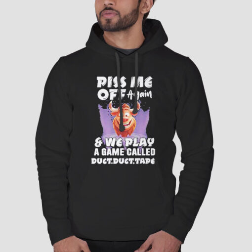 Hoodie Black Cowpiss Play a Game Inspired