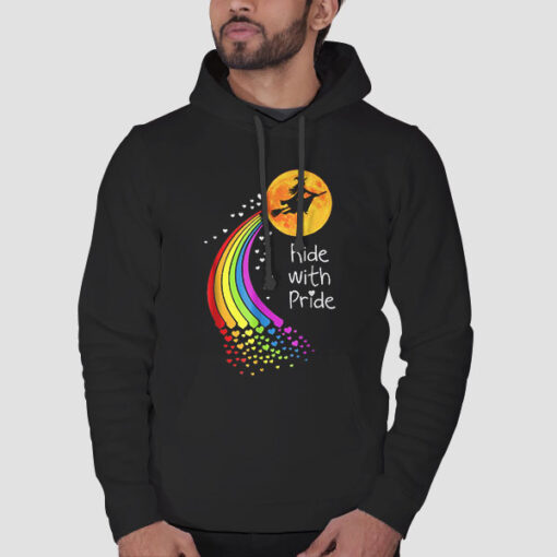 Hoodie Black Lgbt Witch Ride With Pride