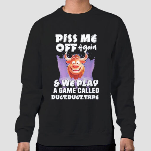 Sweatshirt Black Cowpiss Play a Game Inspired