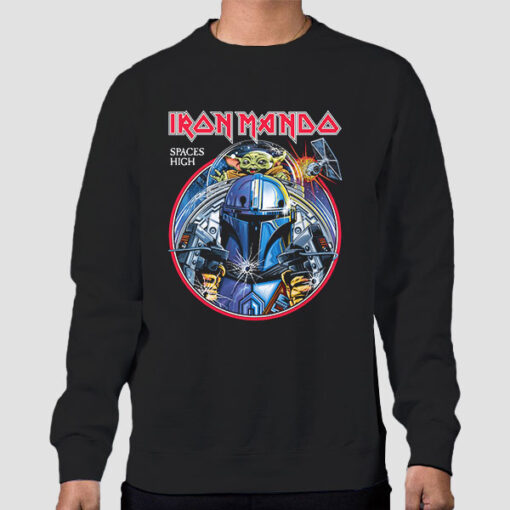 Sweatshirt Black Mandalorian Spaces High Iron Mando