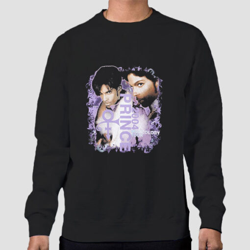 Sweatshirt Black Musicology Tour Prince Vintage