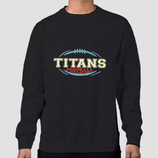 Sweatshirt Black Tennessee Titans Football Graphic