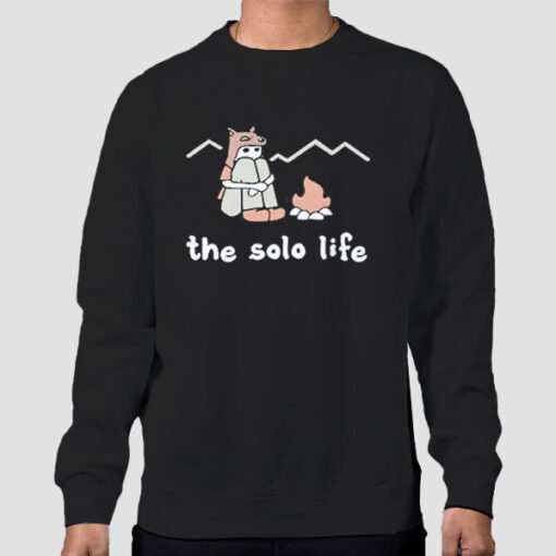 Sweatshirt Black The Solo Life Blooprint Merch