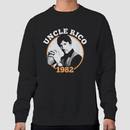 Sweatshirt Black Vintage 1982 Uncle Rico