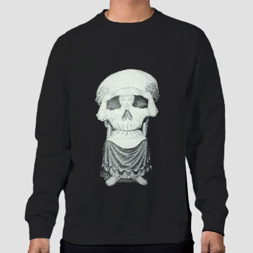 Sweatshirt Black Vintage Octavio Ocampo Skull
