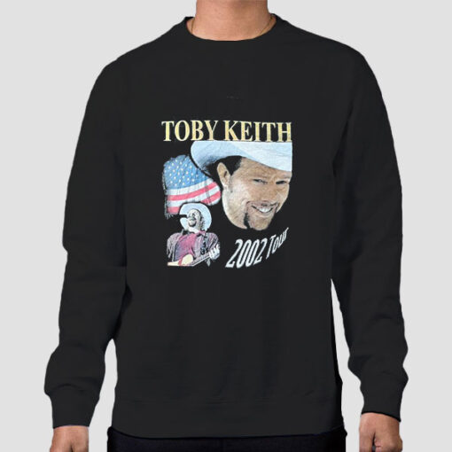 Sweatshirt Black Vintage Tour 2002 Toby Keith