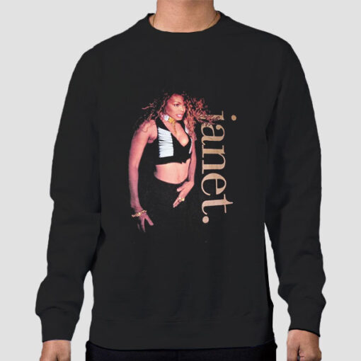 Sweatshirt Black Vintage World Tour Janet Jackson