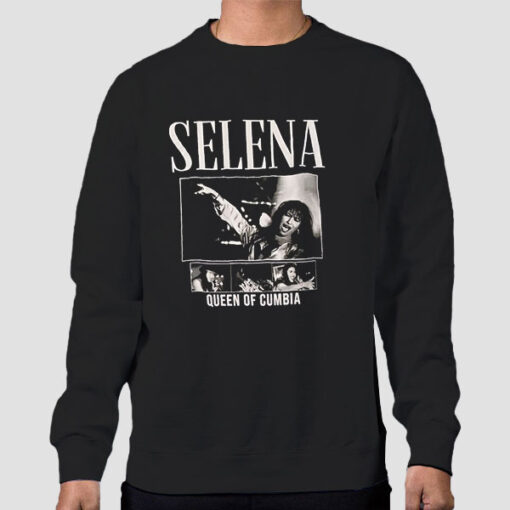 Sweatshirt Black Vtg Queen of Cumbia Selena Quintanilla