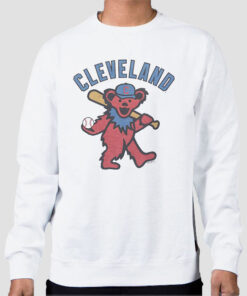 Sweatshirt White Inspired Grateful Dead Cleveland