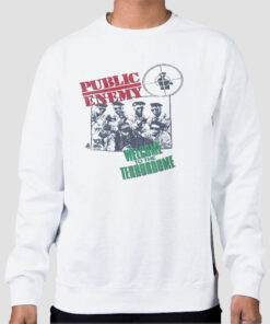 Sweatshirt White Vintage Album Public Enemy