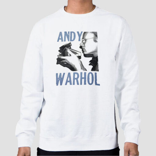 Sweatshirt White Vintage Artist Andy Warhol