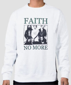 Sweatshirt White Vintage Band Faith No More