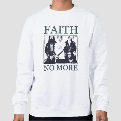 Sweatshirt White Vintage Band Faith No More