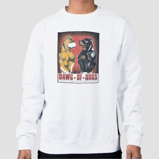 Sweatshirt White Vintage Dawg of Dogs Top Dawg 90s