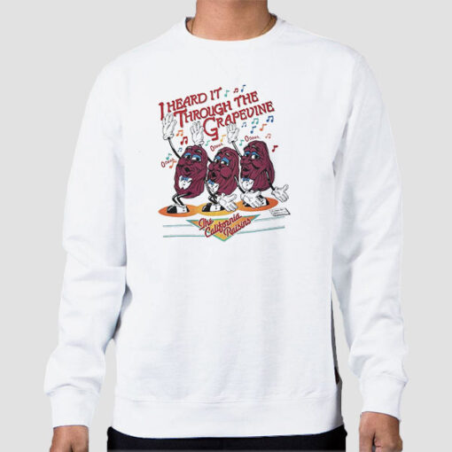 Sweatshirt White Vintage Funny Band California Raisins