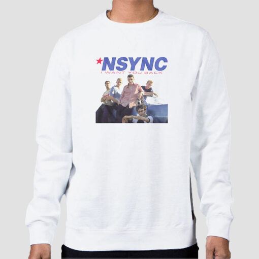 Sweatshirt White Vtg Album I Want You Back Nsync