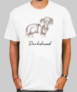 T Shirt White Funny Lover Dog Dachshund