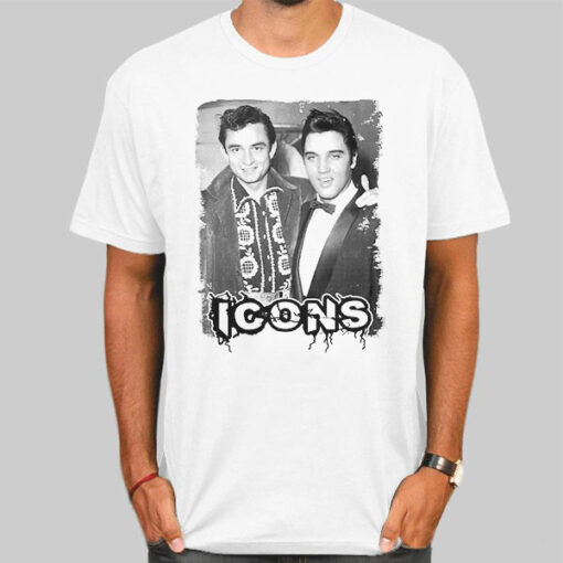 Johnny Cash Elvis Presley Icons Shirt
