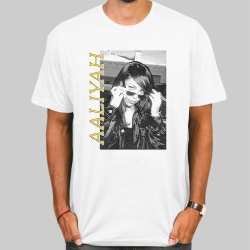 Vintage Singer White Aaliyah Shirt