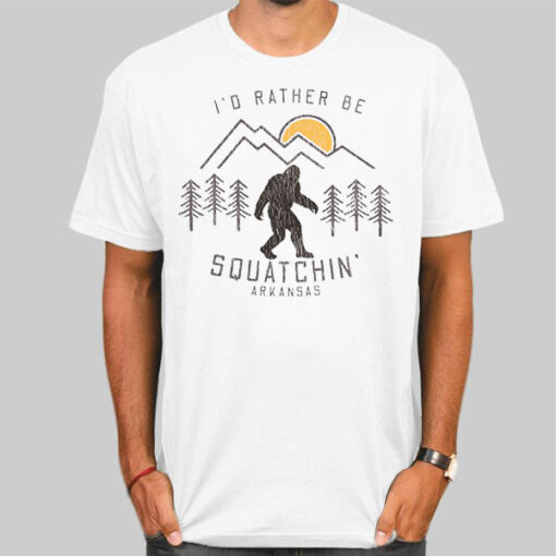 Vintage Squatchin Bigfoot in Arkansas Shirt