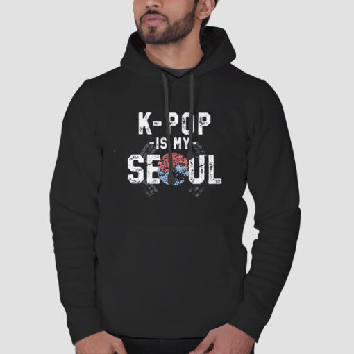 Hoodie Black Vintage K Pop Is My Seoul