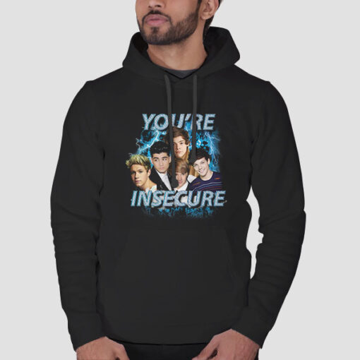 Hoodie Black Vintage One Direction You're Insecure
