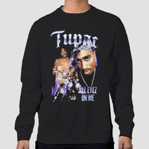 Sweatshirt Black All Eyez on Me Tupac Primark