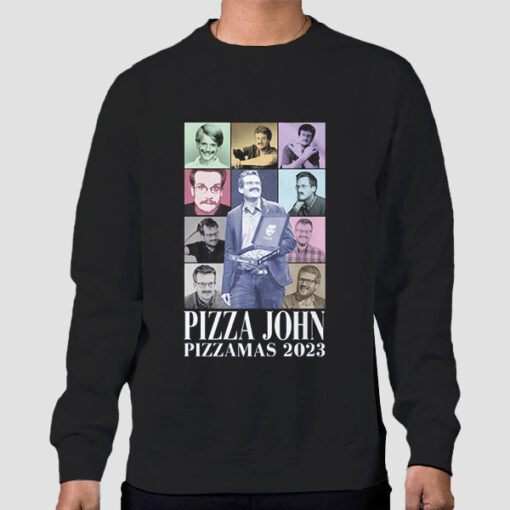 Sweatshirt Black Pizza John Photos Pizzamas 2023